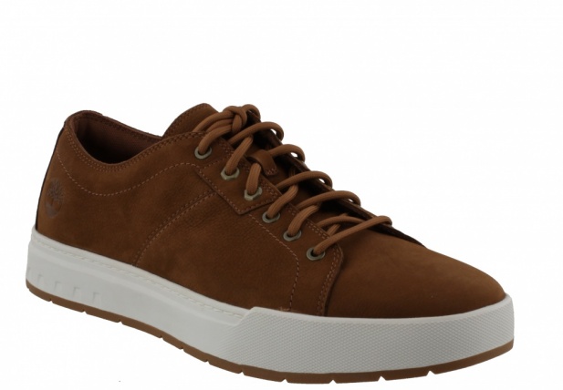 Timberland Maple Grove Low Lace Sneaker Rust Nubuck Leather Trainers for Men 0A6A2D